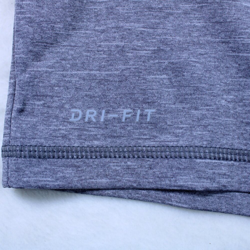 Nike Dri-Fit T-shirt Men's Medium Gray Short Sleeve Activewear UPF40+ - Picture 6 of 10